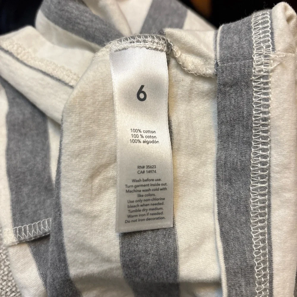 Carter's Gray and White Striped Hoodie